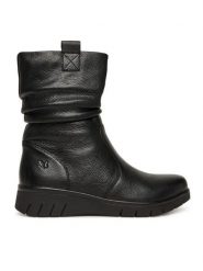 Caprice Botki 9-26455-45 Czarny. Czarne botki damskie Caprice, bez wzorów, ze skóry, bez obcasa, na płaskiej podeszwie, bez zapięcia. Za 589.99 zł.