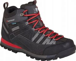 Buty trekkingowe męskie Karrimor Spike Mid czarno-czerwone r. 42. Czarne obuwie trekkingowe damskie Karrimor, bez zapięcia. Za 395.01 zł.