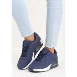 Granatowe Buty Sportowe Cold Nights. Obuwie sportowe damskie Born2be, bez wzorów, z materiału, bez zapięcia. Za 89.99 zł.