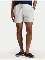 Polo Ralph Lauren Szorty kąpielowe 710957782014 Biały Classic Fit. Białe kąpielówki męskie Polo Ralph Lauren, bez wzorów, z syntetyku. Za 439.99 zł.
