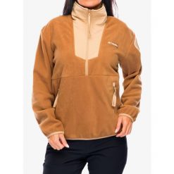 Bluza polarowa damska Columbia Sequoia Grove Half Zip Fleece. Czerwone bluzy damskie Columbia, l, bez wzorów, z polaru, sportowe, bez ramiączek, bez kaptura. Za 198.99 zł.