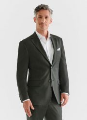 PAKO LORENTE – Ciemnozielona marynarka garniturowa z wełną. Zielone garnitury męskie Pako Lorente, m, bez wzorów, z wełny. Za 399.99 zł.