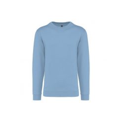 Bluza z okrągłym dekoltem Kariban. Niebieskie bluzy damskie KARIBAN, m, bez wzorów, z bawełny, bez ramiączek, bez kaptura. Za 128.50 zł.
