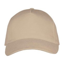 Czapka Z Daszkiem Z 5 Panelami Long Beach. Brązowe czapki damskie SOL'S, bez wzorów. Za 29.99 zł.