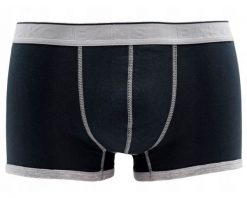 Majtki, Bokserki, Męskie, Elastyczne, Obcisłe, Granatowo-Szare -Pako Jeans. Niebieskie bokserki męskie Pako Jeans, bez wzorów, z bawełny. Za 33.00 zł.