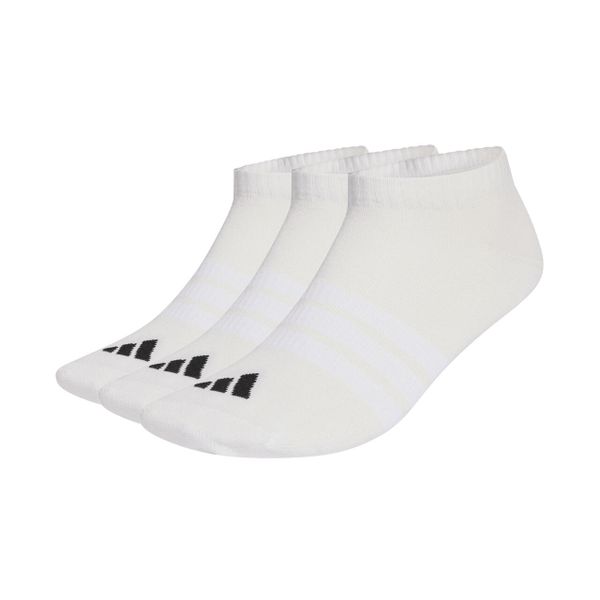 Skarpety adidas Thin&Light Essentials Low Cut 3-pack. Białe skarpetki damskie Adidas, bez wzorów, z bawełny. Za 44.95 zł.