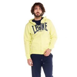 Leone 1947 Apparel Bluzy z kapturem męskie zapinane na zamek. Żółte bluzy męskie LEONE 1947 APPAREL, m, bez wzorów, z bawełny, z kapturem, na fitness i siłownię. Za 147.31 zł.