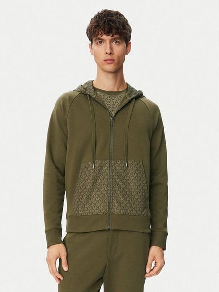 MICHAEL Michael Kors Bluza CF552Q55MF Khaki Regular Fit. Brązowe bluzy męskie MICHAEL Michael Kors, m, bez wzorów, z bawełny, bez ramiączek, bez kaptura. Za 879.99 zł.