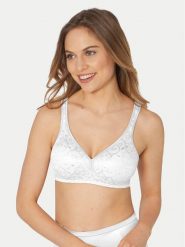 Triumph Biustonosz bezszwowy Elegant Cotton 10100175 Biały. Białe biustonosze Triumph, bez wzorów, z syntetyku. Za 89.99 zł.