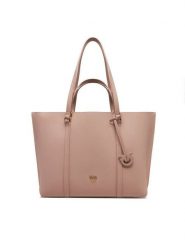 PINKO Torebka Carrie Shopper Big AI 24-25 PLTT 102832 A1LF Różowy. Czerwone torebki do ręki damskie Pinko, bez wzorów, ze skóry, bez dodatków. Za 989.99 zł.