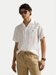 Polo Ralph Lauren Koszula 710966421007 Biały Classic Fit. Białe koszule męskie Polo Ralph Lauren, m, bez wzorów, ze lnu, bez kołnierzyka, bez ramiączek. Za 539.99 zł.