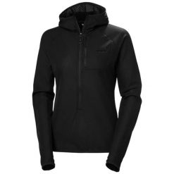 Bluza damska z kapturem Helly Hansen Odin Breeze. Czarne bluzy damskie Helly Hansen, xl, bez wzorów, z materiału, bez ramiączek, z kapturem. Za 653.50 zł.
