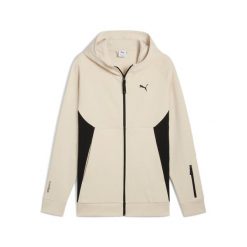 Kurtka z kapturem Puma Tech. Białe kurtki męskie Puma, s, bez wzorów, z materiału, sportowe, z kapturem. Za 292.75 zł.