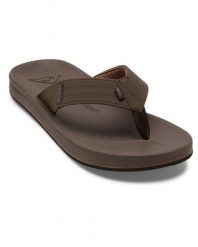 Klapki plażowe dla Mężczyzn RIVI. Brązowe klapki męskie Quiksilver, bez wzorów, z gumy, bez zapięcia. Za 179.99 zł.