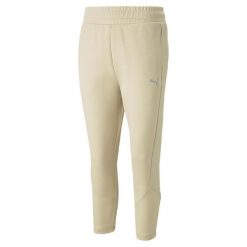Spodnie Dresowe Sportowe Damskie Puma Evostripe. Brązowe obuwie sportowe damskie Puma, bez wzorów, z dresówki, bez zapięcia, na fitness i siłownię. Za 186.99 zł.