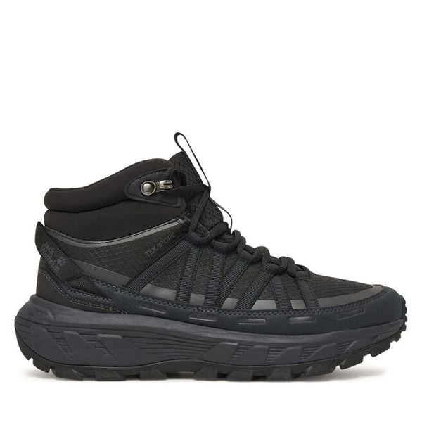 Trekkingi Jack Wolfskin. Czarne obuwie trekkingowe damskie Jack Wolfskin, bez zapięcia. Za 439.99 zł.
