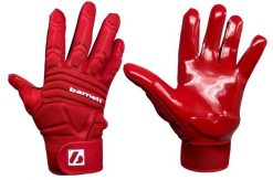 Rękawiczki do futbolu amerykańskiego FLG-03 czerwone, OL, DL. Czerwone rękawiczki męskie BARNETT, bez wzorów, z materiału. Za 139.00 zł.