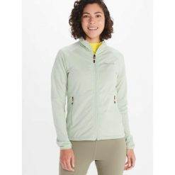 Bluza polarowa damska Marmot Leconte Fleece Jacket rozpinana. Zielone bluzy damskie Marmot, l, bez wzorów, z polaru, bez ramiączek, bez kaptura. Za 209.99 zł.