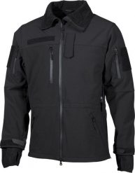 Kurtka męska MFH Kurtka typu soft shell "High Defence" czarna S. Czarne kurtki męskie MFH, m, bez wzorów, bez kaptura. Za 522.00 zł.