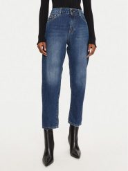 Babylon Jeansy EBJR06 Granatowy Regular Fit. Niebieskie jeansy damskie Babylon, bez wzorów, z bawełny. Za 549.99 zł.