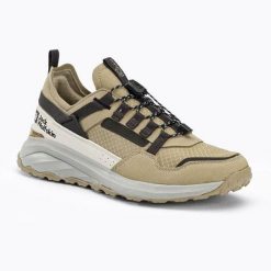 Buty turystyczne damskie Jack Wolfskin Dromoventure Athletic Low. Brązowe obuwie trekkingowe damskie Jack Wolfskin, bez zapięcia. Za 329.99 zł.
