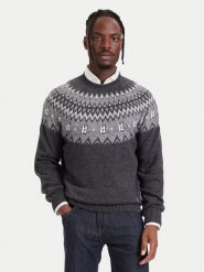 KARL LAGERFELD Sweter 655026 564308 Szary ciemny Regular Fit. Szare swetry męskie KARL LAGERFELD, m, bez wzorów, z syntetyku, bez kołnierzyka, bez ramiączek. Za 939.99 zł.