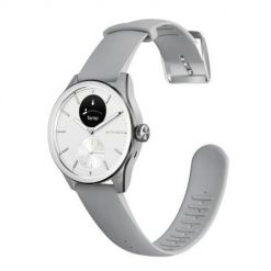 Zegarek Withings Scanwatch 2 z funkcją EKG, pomiarem pulsu i SPO2 oraz mierzeniem aktywności fizycznej i snu (42mm, white). Białe zegarki sportowe Withings, bez wzorów. Za 2,041.99 zł.