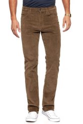WRANGLER SPODNIE MĘSKIE ARIZONA TEAK W12OEC455 112126332. Brązowe spodnie materiałowe męskie Wrangler, bez wzorów, z materiału. W wyprzedaży za 89.99 zł.