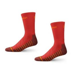 Skarpety sportowe Salomon Life 2PAK. Czerwone skarpetki damskie Salomon, bez wzorów. Za 29.90 zł.