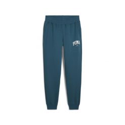 Męskie spodnie dresowe PUMA SQUAD PUMA Cold Green. Niebieskie spodnie sportowe męskie Puma, l, bez wzorów, z dresówki, na fitness i siłownię. Za 156.99 zł.