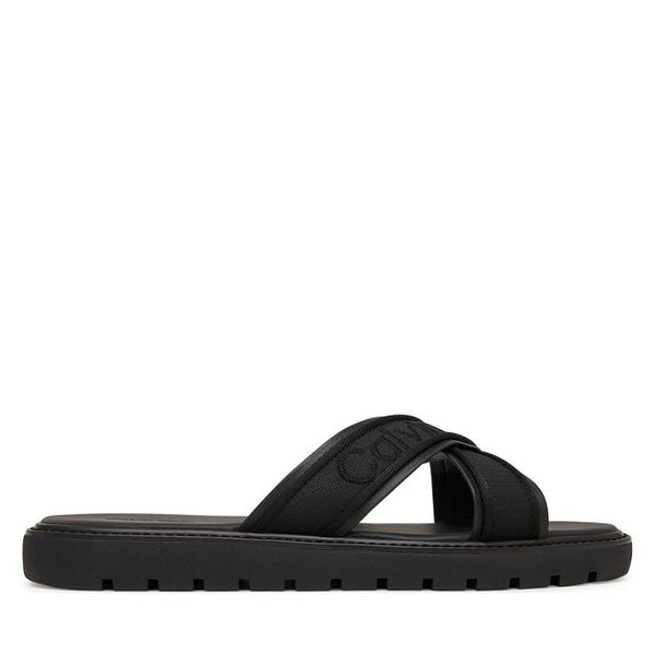 Klapki Calvin Klein. Czarne klapki męskie Calvin Klein, bez wzorów, bez zapięcia. Za 258.99 zł.