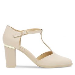 Czółenka Lasocki. Brązowe czółenka damskie Lasocki, bez wzorów, bez obcasa, bez zapięcia. Za 229.99 zł.