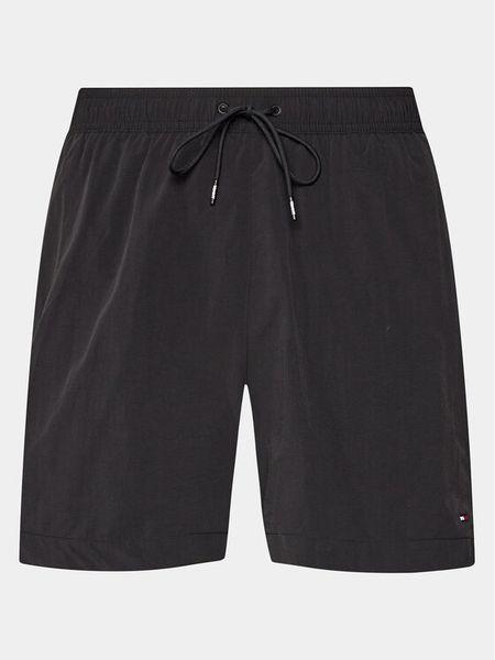 Tommy Hilfiger Szorty kąpielowe UM0UM03280 Czarny Regular Fit. Czarne kąpielówki męskie Tommy Hilfiger, bez wzorów, z syntetyku. Za 179.99 zł.