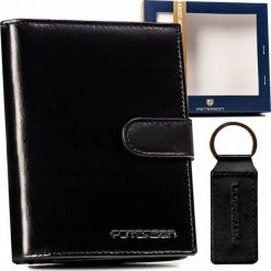 Peterson Zestaw Prezentowy: Pionowy, Skórzany Portfel Męski I Brelok. Portfele męskie Peterson, bez wzorów. Za 154.00 zł.