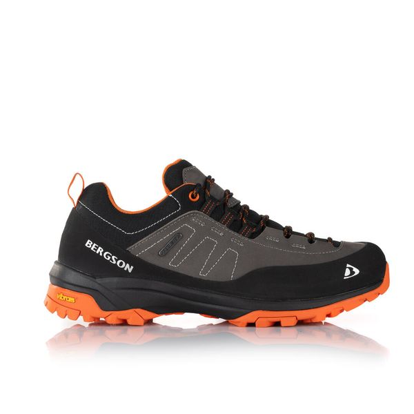 Buty trekkingowe męskie KIBO LOW 1 STX. Niebieskie buty zimowe męskie Bergson, bez wzorów, bez obcasa, bez zapięcia. W wyprzedaży za 415.00 zł.