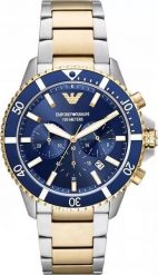Zegarek Emporio Armani ZEGAREK MĘSKI EMPORIO ARMANI AR11362 - DIVER (zx164a). Zegarki męskie Emporio Armani, bez wzorów. Za 633.71 zł.