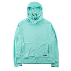 Second life - Bluza z kapturem damska z otworami na kciuki - Stan dobry. Niebieskie bluzy damskie The North Face, xl, bez wzorów, sportowe, bez ramiączek, z kapturem. Za 143.46 zł.