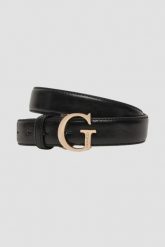 GUESS Czarny damski pasek H30. Czarne paski damskie Guess, z aplikacjami. W wyprzedaży za 143.99 zł.
