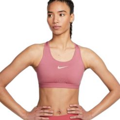 Biustonosz damski stanik sportowy Nike Femme. Czerwone bielizna sportowa damska Nike, s, bez wzorów. Za 42.18 zł.