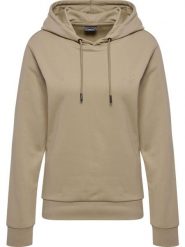 Bluza damska z kapturem Hummel Active Co. Brązowe bluzy damskie Hummel, s, bez wzorów, z bawełny, eleganckie, bez ramiączek, z kapturem. Za 302.50 zł.