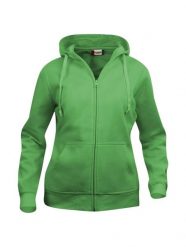 Clique Basic Hoody Full Zip Women – damska bluza z kapturem apple green. Zielone bluzy damskie CLIQUE, l, bez wzorów, z bawełny, bez ramiączek, z kapturem. Za 187.66 zł.