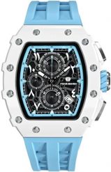 Zegarek męski Tsar Bomba TB8204QA-02 niebieski. Niebieskie zegarki męskie NoName, bez wzorów. Za 999.00 zł.