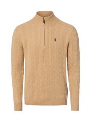 Polo Ralph Lauren Sweter z mieszanki wełny i kaszmiru Mężczyźni Kaszmir brązowy, L. Brązowe swetry męskie Polo Ralph Lauren, l, bez wzorów, z kaszmiru, bez kołnierzyka, bez ramiączek. Za 1,199.95 zł.