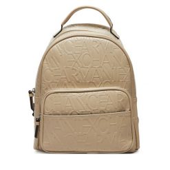 Plecak Armani Exchange. Brązowe plecaki damskie Armani Exchange, bez wzorów. Za 469.99 zł.