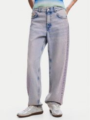 Desigual Jeansy Cara 24WWDD92 Niebieski Straight Fit. Niebieskie jeansy damskie Desigual, bez wzorów, z bawełny. Za 269.99 zł.