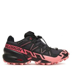 Buty do biegania Salomon. Szare obuwie sportowe damskie Salomon, bez wzorów, z gore-texu, bez zapięcia, do biegania, salomon speedcross, gore-tex. Za 599.99 zł.