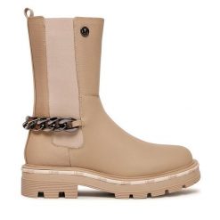 Botki Liu Jo. Brązowe botki damskie Liu Jo, bez wzorów, bez obcasa, na płaskiej podeszwie, bez zapięcia. Za 709.99 zł.