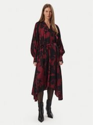 KARL LAGERFELD Sukienka codzienna B4W13006 Czerwony Regular Fit. Czerwone sukienki damskie KARL LAGERFELD, na co dzień, bez wzorów, z wiskozy, bez kołnierzyka, bez ramiączek, proste. Za 1,299.00 zł.