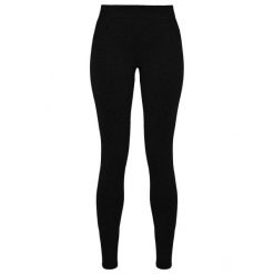 Damskie Legginsy Z Dżerseju. Czarne legginsy damskie BUILD YOUR BRAND, bez wzorów, z dżerseju. Za 78.99 zł.