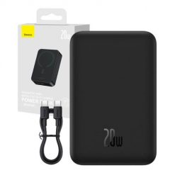 Powerbank Baseus Magnetic Mini 20000mAh 20W (czarny). Czarne powerbanki Baseus. Za 199.00 zł.